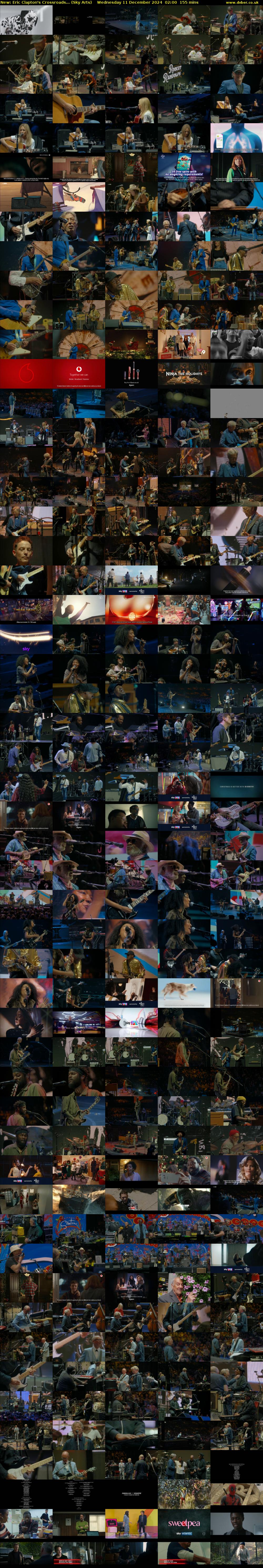 Eric Clapton's Crossroads... (Sky Arts) Wednesday 11 December 2024 02:00 - 04:35