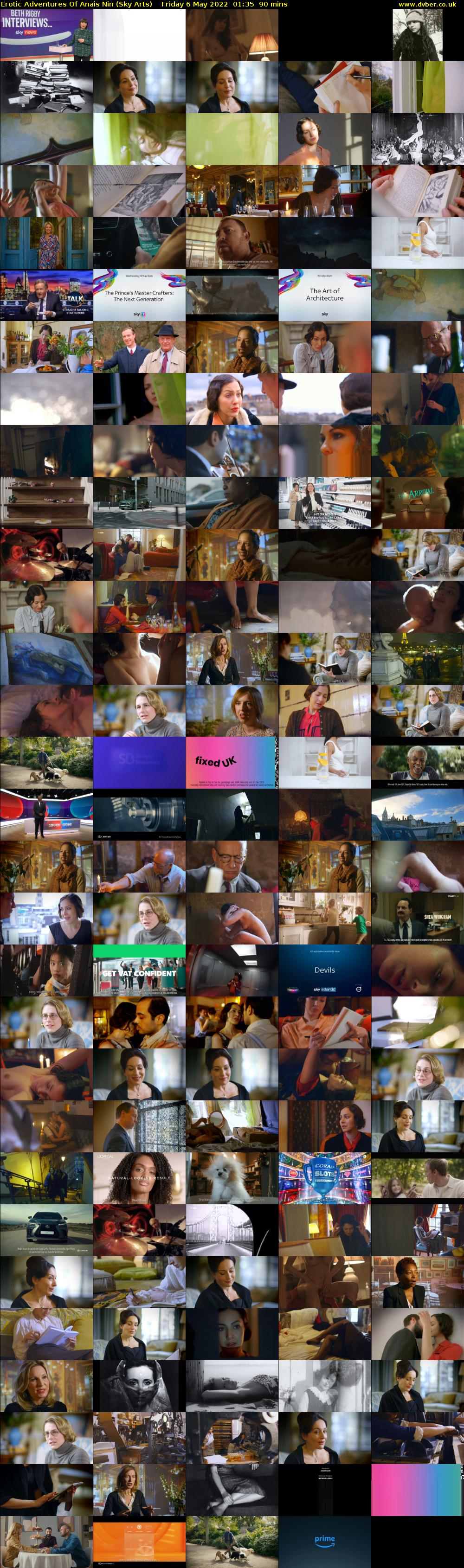 Erotic Adventures Of Anais Nin (Sky Arts) Friday 6 May 2022 01:35 - 03:05