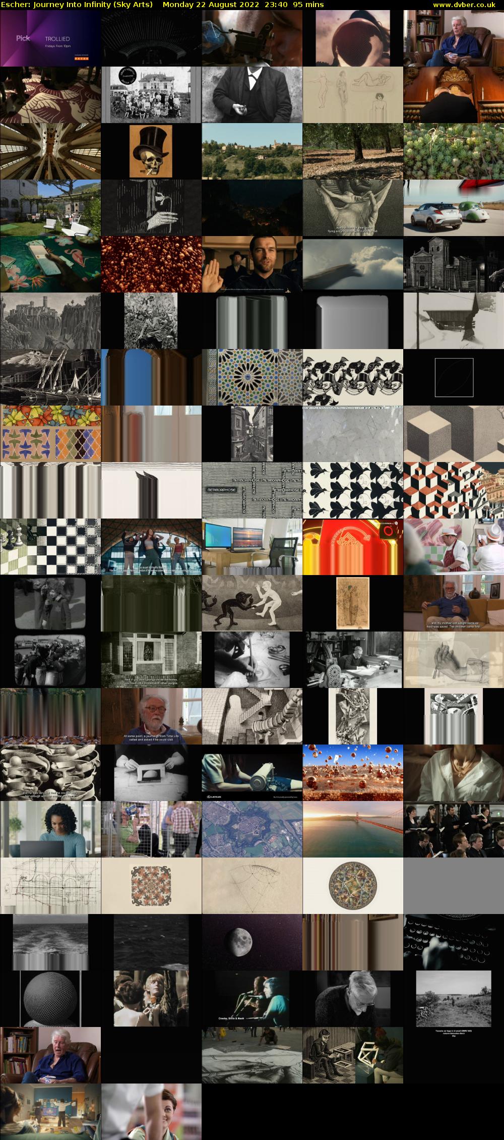 Escher: Journey Into Infinity (Sky Arts) Monday 22 August 2022 23:40 - 01:15