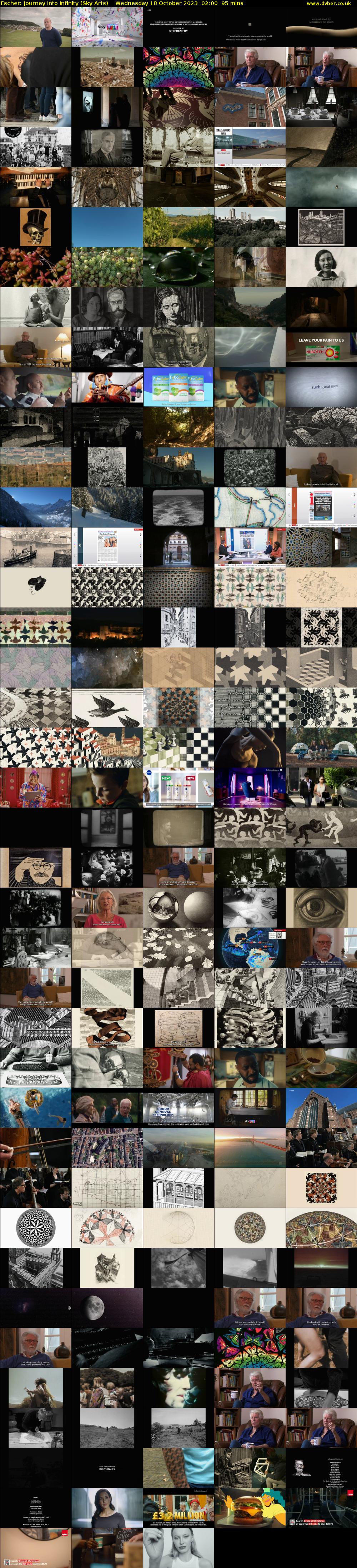 Escher: Journey Into Infinity (Sky Arts) Wednesday 18 October 2023 02:00 - 03:35