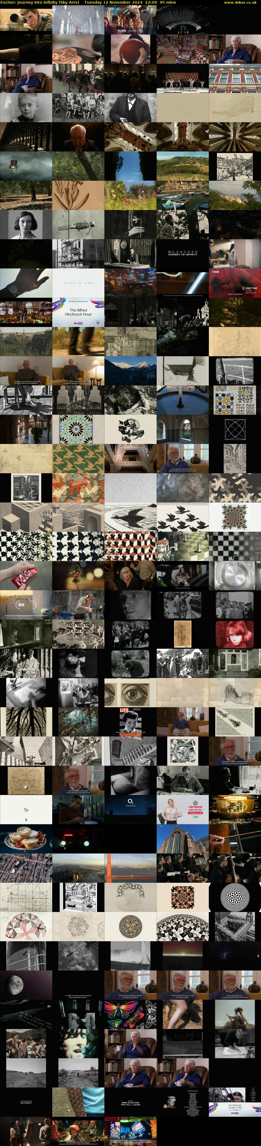 Escher: Journey Into Infinity (Sky Arts) Tuesday 12 November 2024 22:00 - 23:35