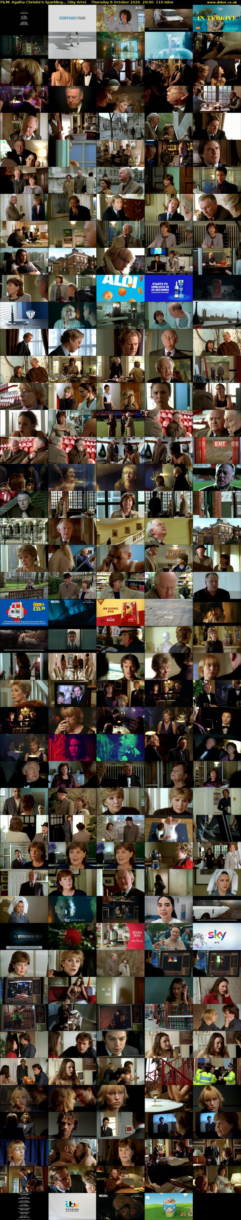 FILM: Agatha Christie's Sparkling... (Sky Arts) Thursday 8 October 2026 20:00 - 21:50