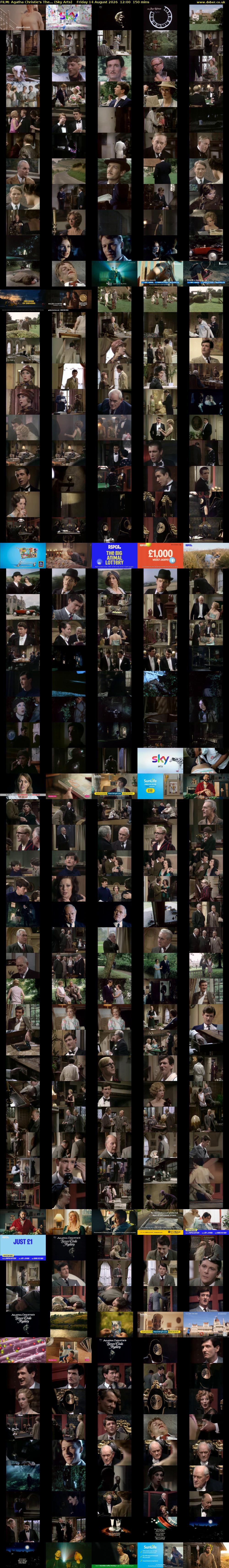 FILM: Agatha Christie's The... (Sky Arts) Friday 14 August 2026 12:00 - 14:30