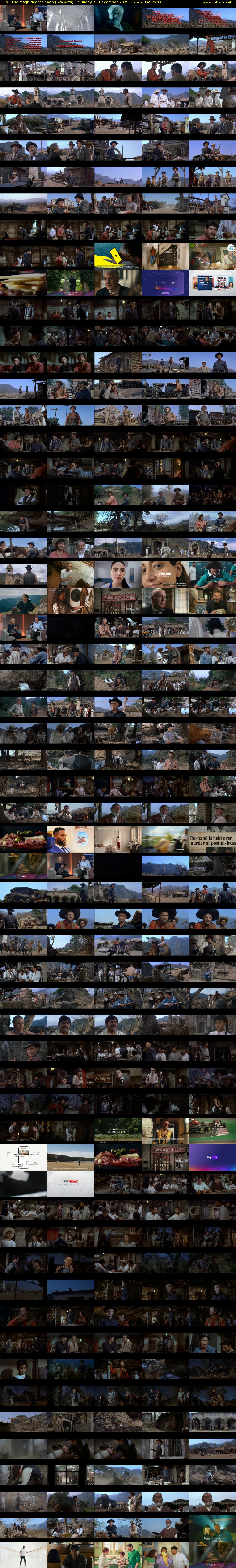 FILM: The Magnificent Seven (Sky Arts) Sunday 28 December 2025 19:45 - 22:10