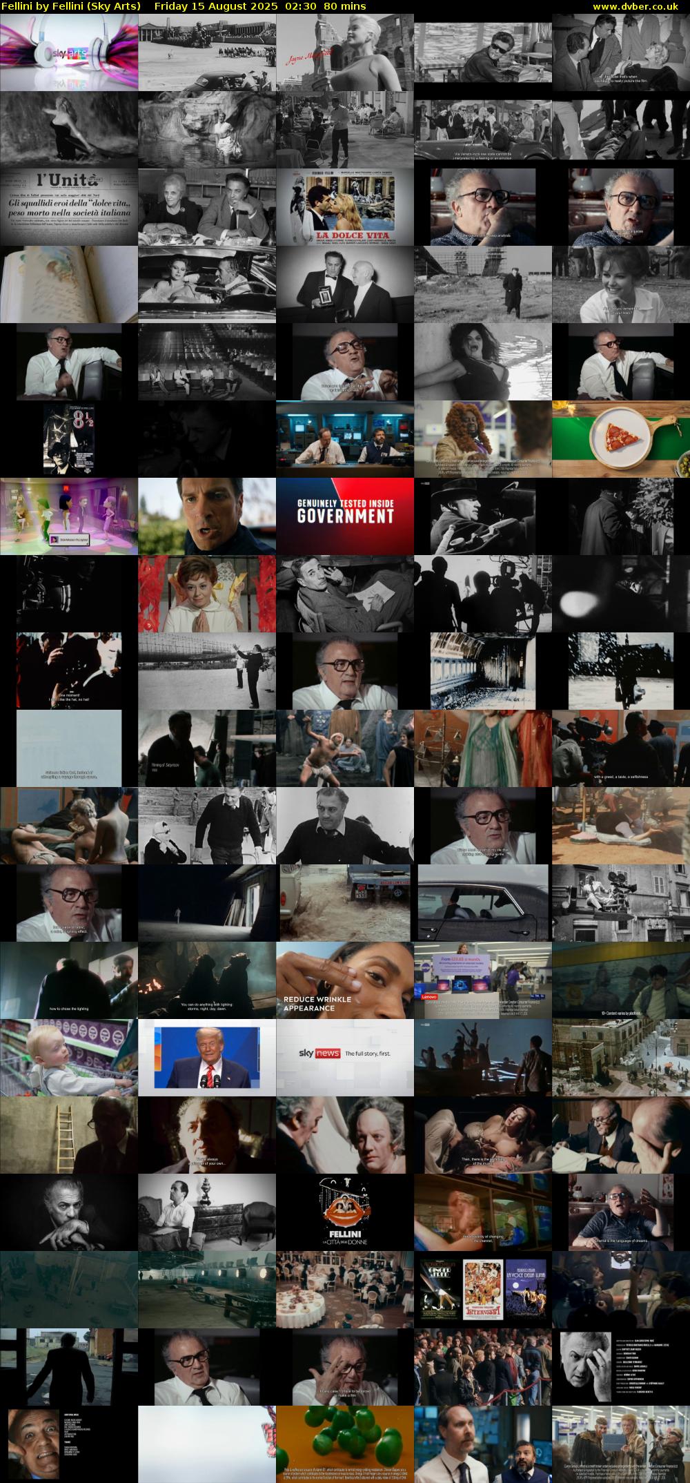 Fellini by Fellini (Sky Arts) Friday 15 August 2025 02:30 - 03:50