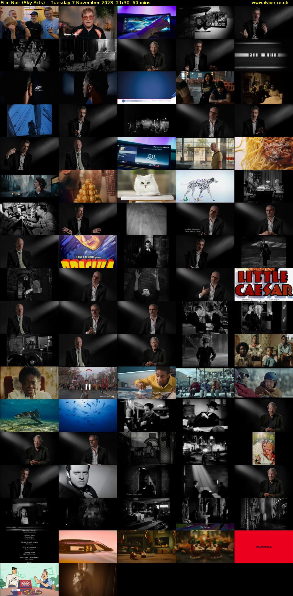 Film Noir (Sky Arts) Tuesday 7 November 2023 21:30 - 22:30