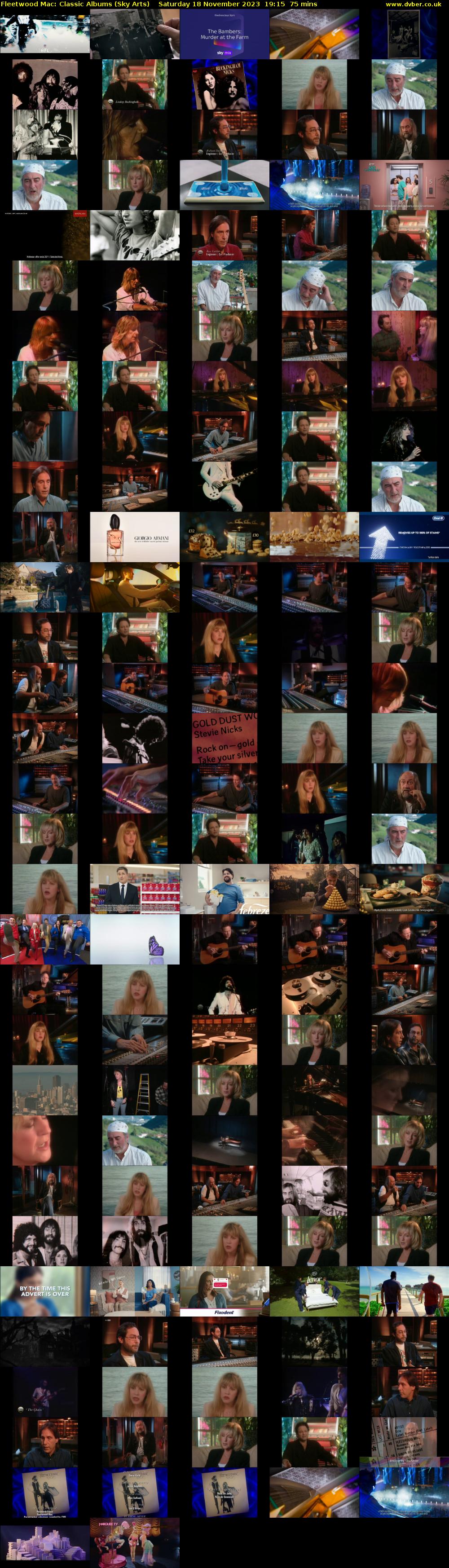Fleetwood Mac: Classic Albums (Sky Arts) Saturday 18 November 2023 19:15 - 20:30