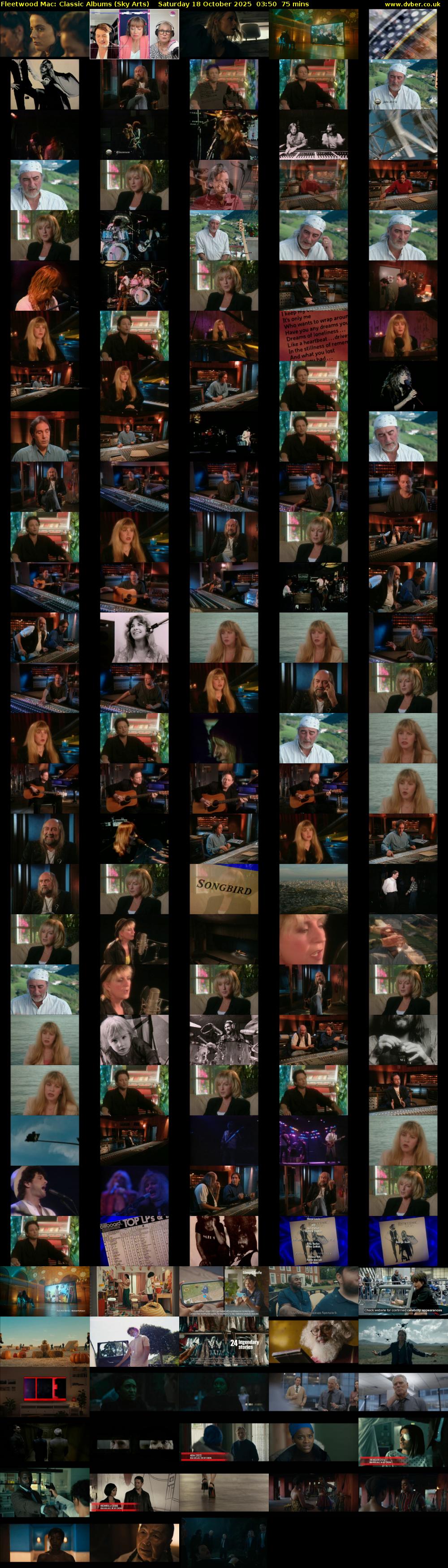 Fleetwood Mac: Classic Albums (Sky Arts) Saturday 18 October 2025 03:50 - 05:05