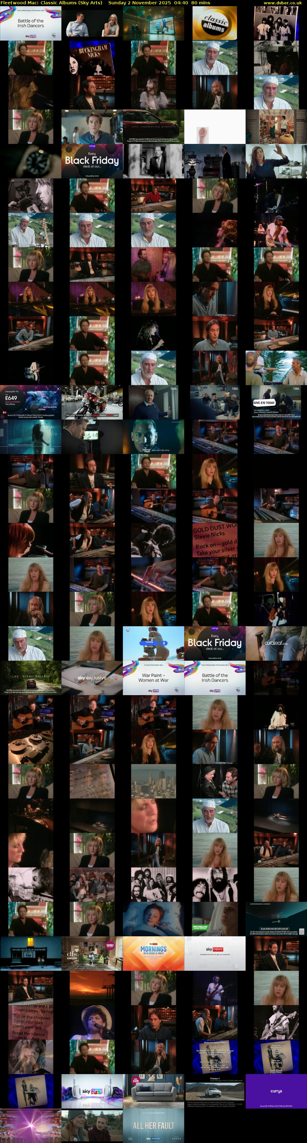 Fleetwood Mac: Classic Albums (Sky Arts) Sunday 2 November 2025 04:40 - 06:00