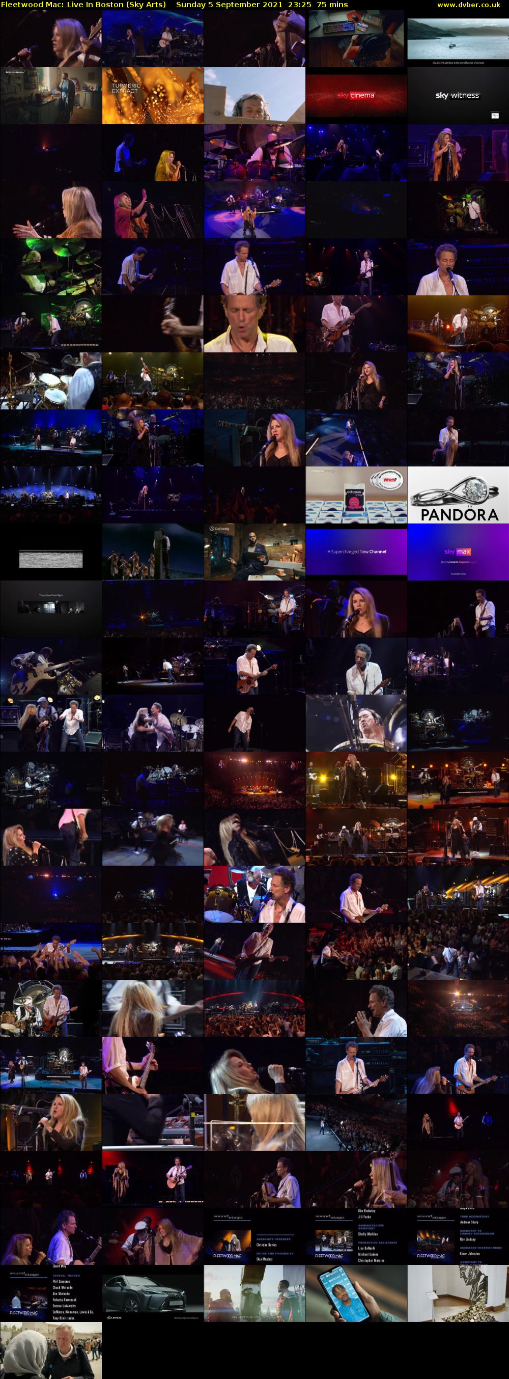 Fleetwood Mac: Live In Boston (Sky Arts) Monday 6 September 2021 00:25 - 01:40