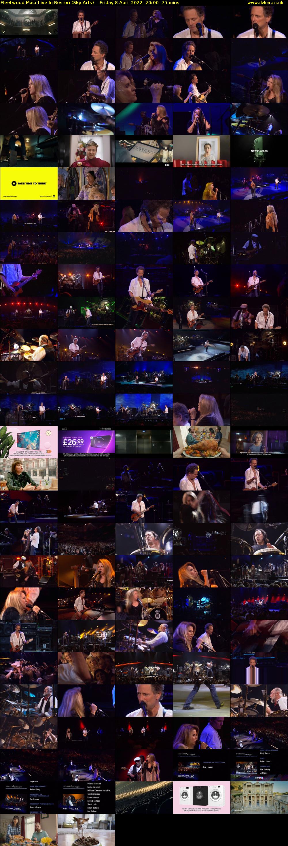Fleetwood Mac: Live In Boston (Sky Arts) Friday 8 April 2022 20:00 - 21:15
