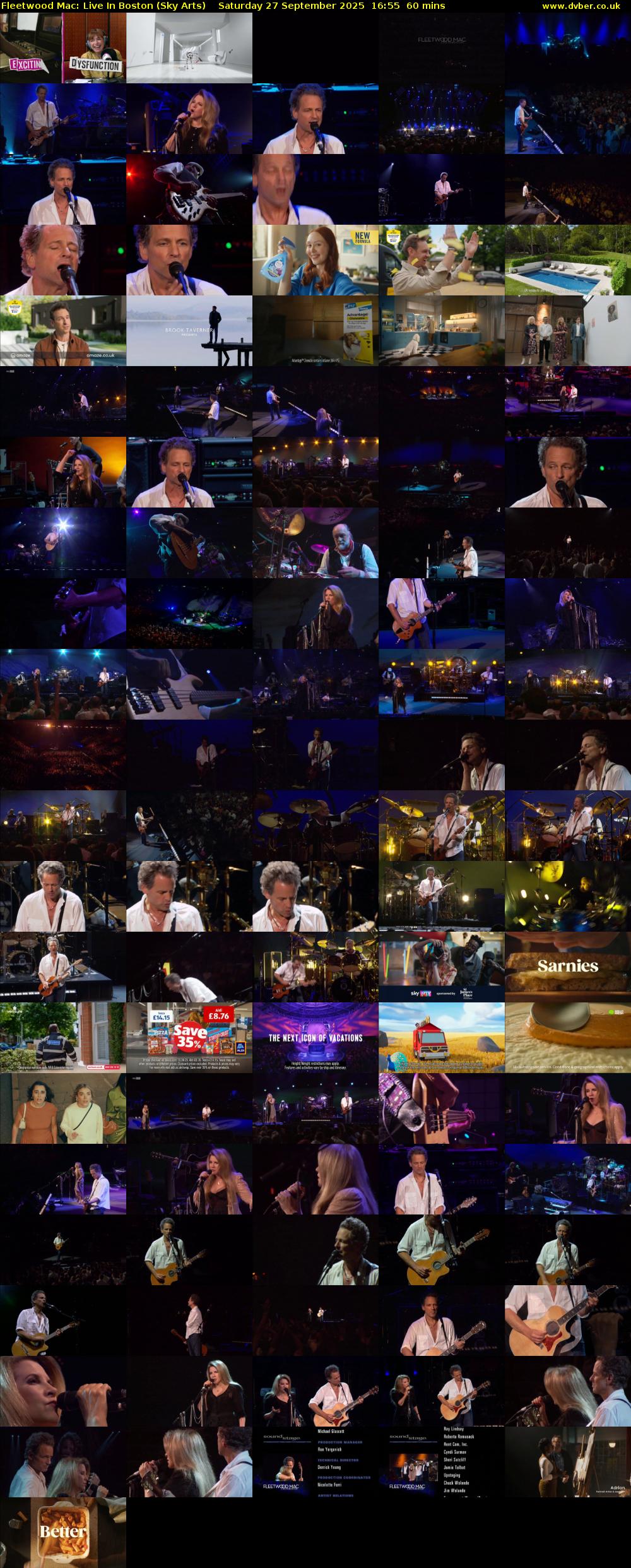 Fleetwood Mac: Live In Boston (Sky Arts) Saturday 27 September 2025 16:55 - 17:55