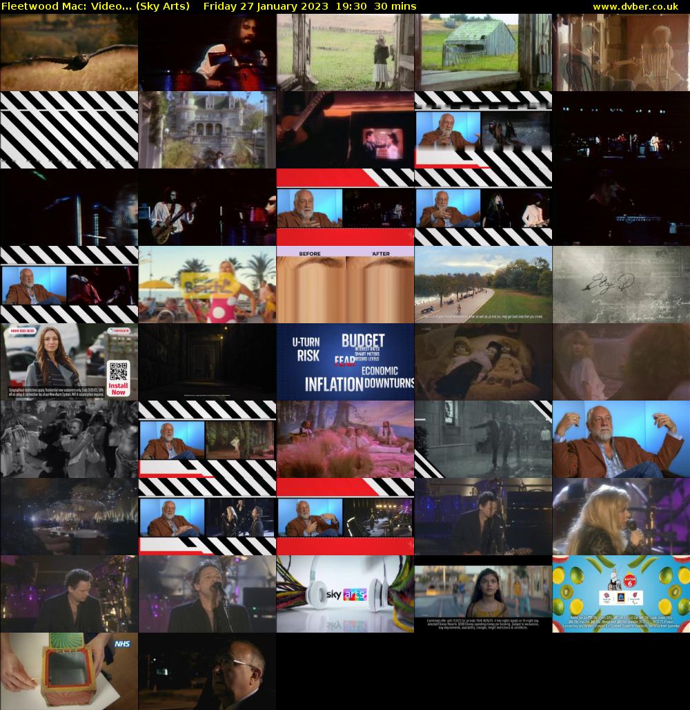 Fleetwood Mac: Video... (Sky Arts) Friday 27 January 2023 19:30 - 20:00