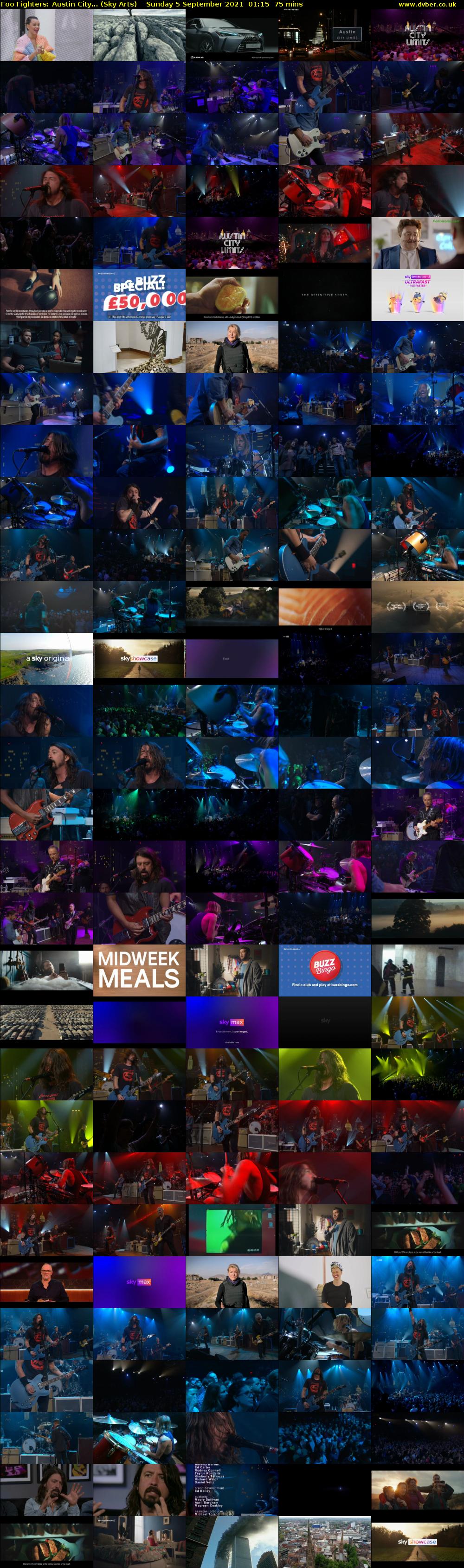 Foo Fighters: Austin City... (Sky Arts) Sunday 5 September 2021 02:15 - 03:30