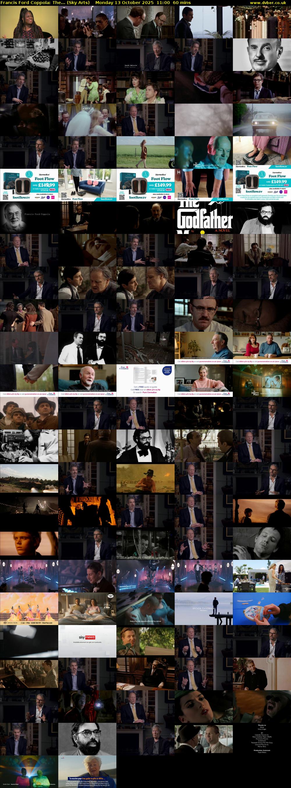 Francis Ford Coppola: The... (Sky Arts) Monday 13 October 2025 11:00 - 12:00