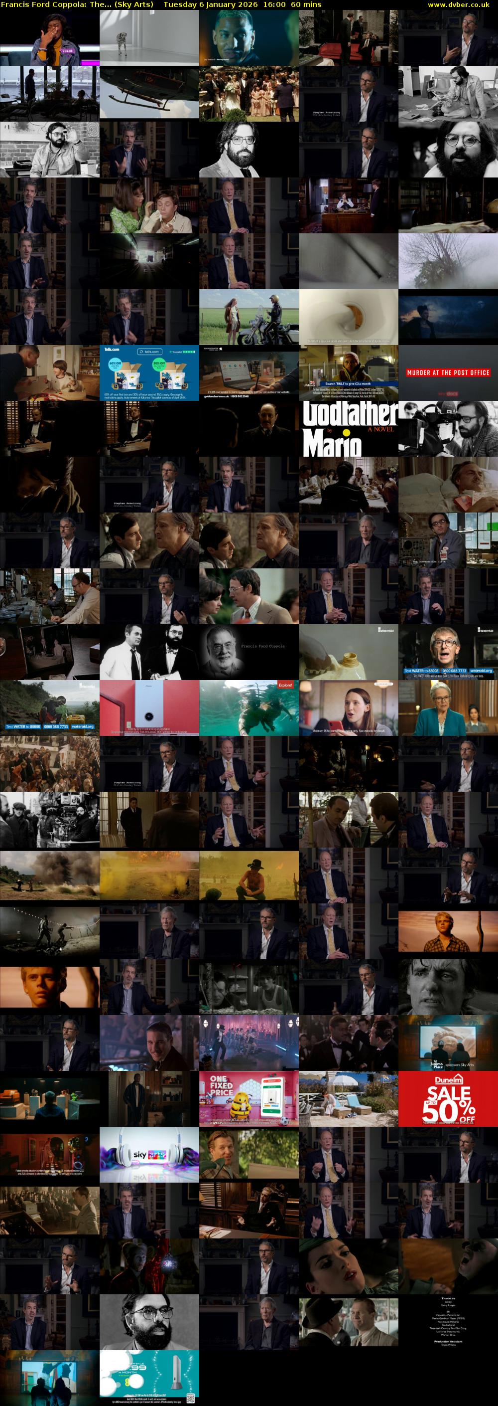 Francis Ford Coppola: The... (Sky Arts) Tuesday 6 January 2026 16:00 - 17:00