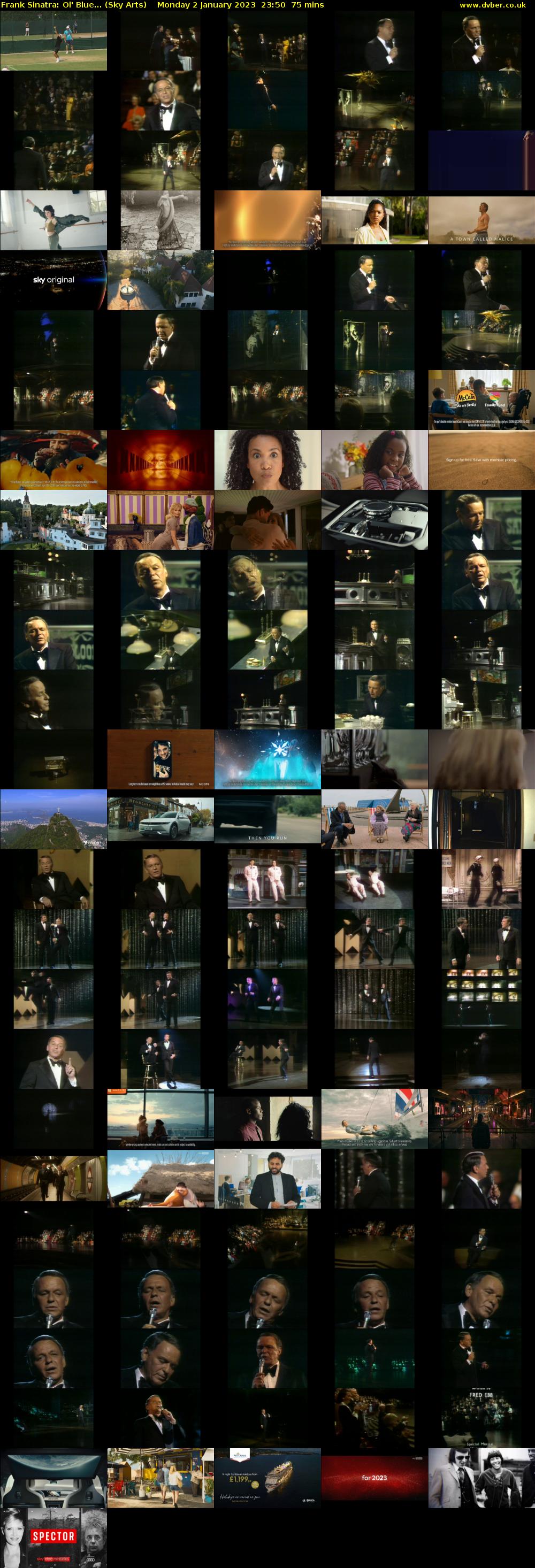 Frank Sinatra: Ol' Blue... (Sky Arts) Monday 2 January 2023 23:50 - 01:05