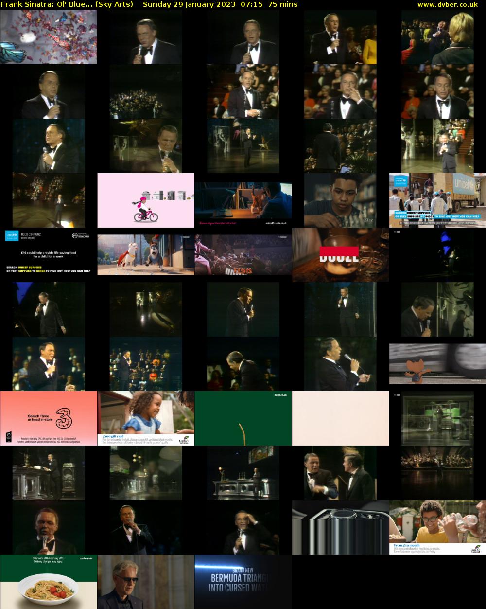 Frank Sinatra: Ol' Blue... (Sky Arts) Sunday 29 January 2023 07:15 - 08:30