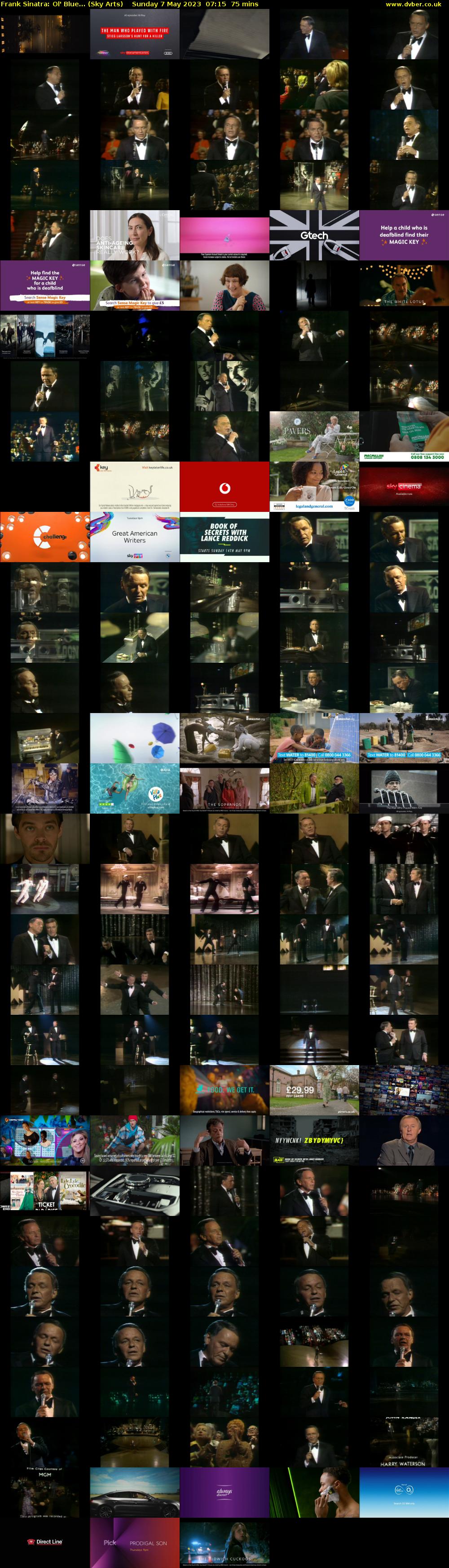 Frank Sinatra: Ol' Blue... (Sky Arts) Sunday 7 May 2023 07:15 - 08:30