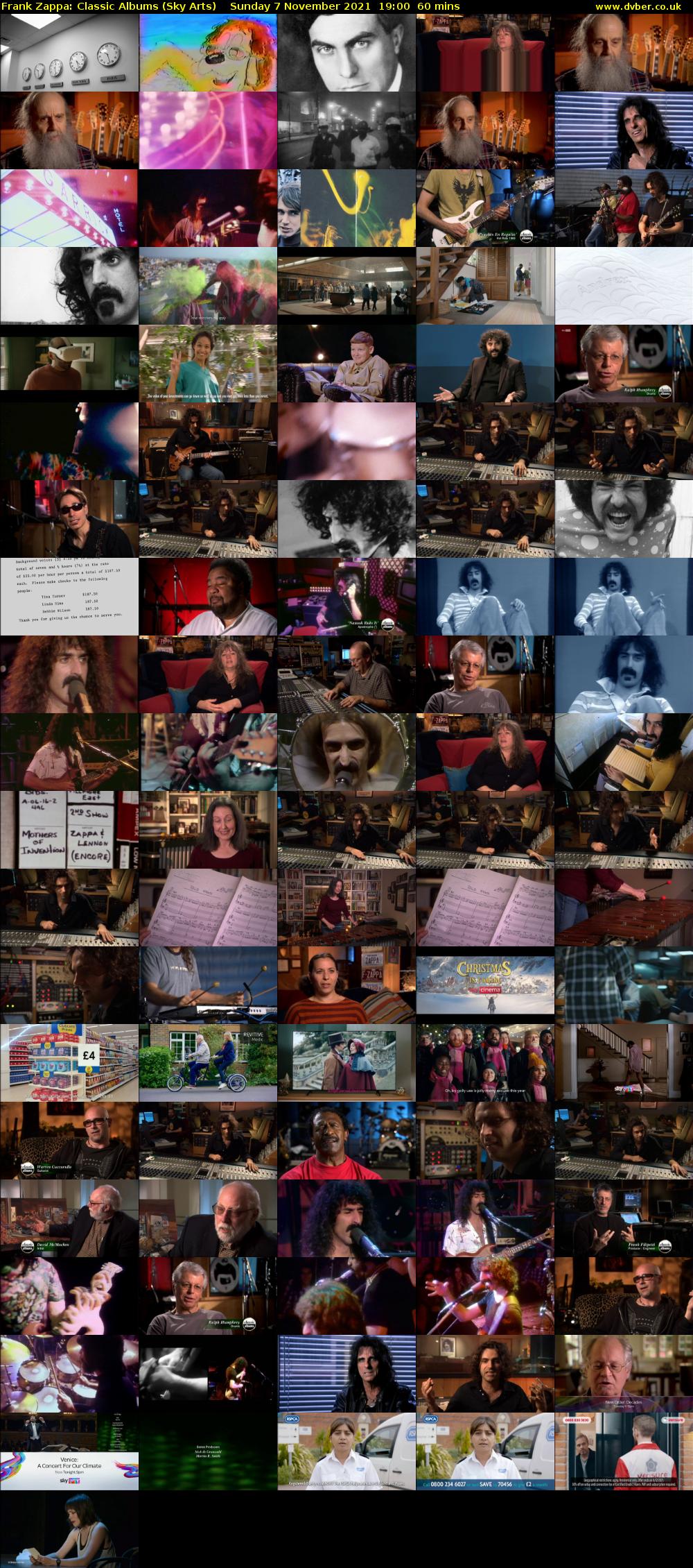 Frank Zappa: Classic Albums (Sky Arts) Sunday 7 November 2021 19:00 - 20:00