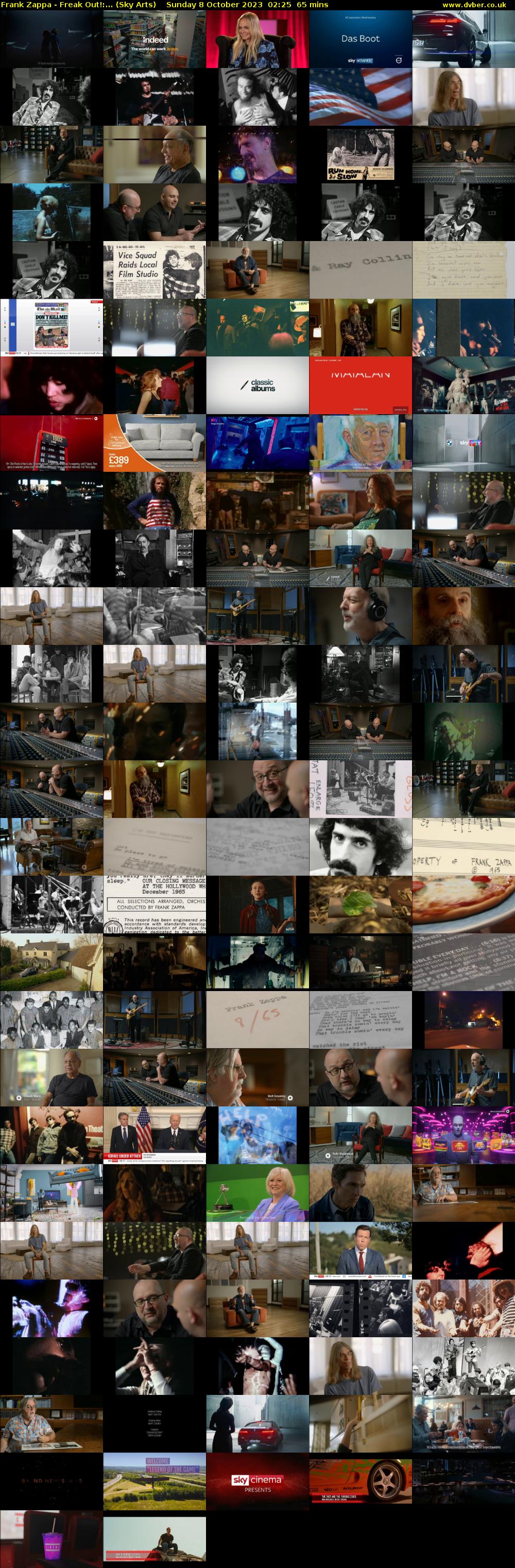 Frank Zappa - Freak Out!:... (Sky Arts) Sunday 8 October 2023 02:25 - 03:30