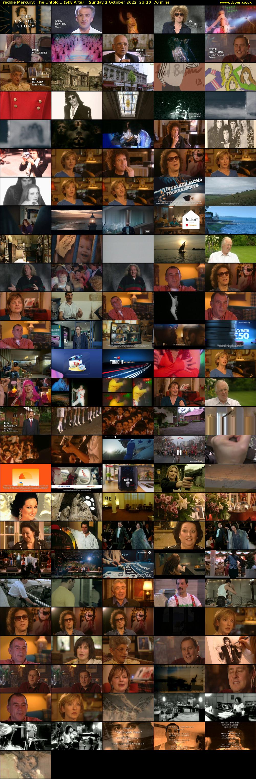 Freddie Mercury: The Untold... (Sky Arts) Sunday 2 October 2022 23:20 - 00:30