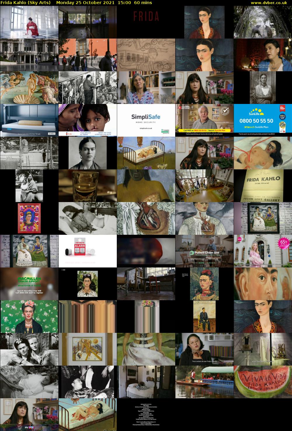 Frida Kahlo (Sky Arts) Monday 25 October 2021 15:00 - 16:00