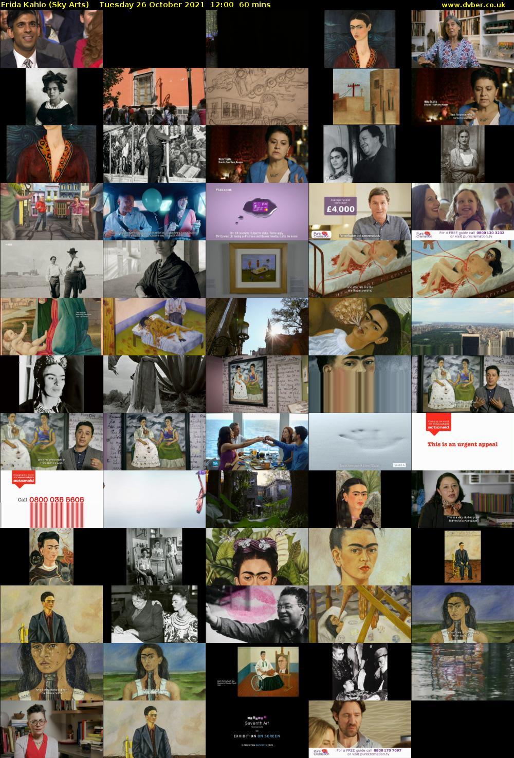 Frida Kahlo (Sky Arts) Tuesday 26 October 2021 12:00 - 13:00