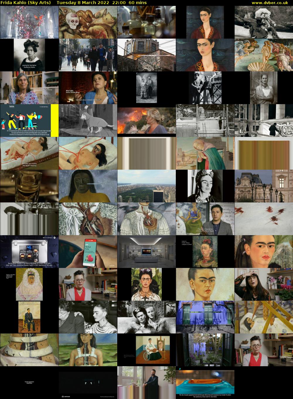 Frida Kahlo (Sky Arts) Tuesday 8 March 2022 22:00 - 23:00
