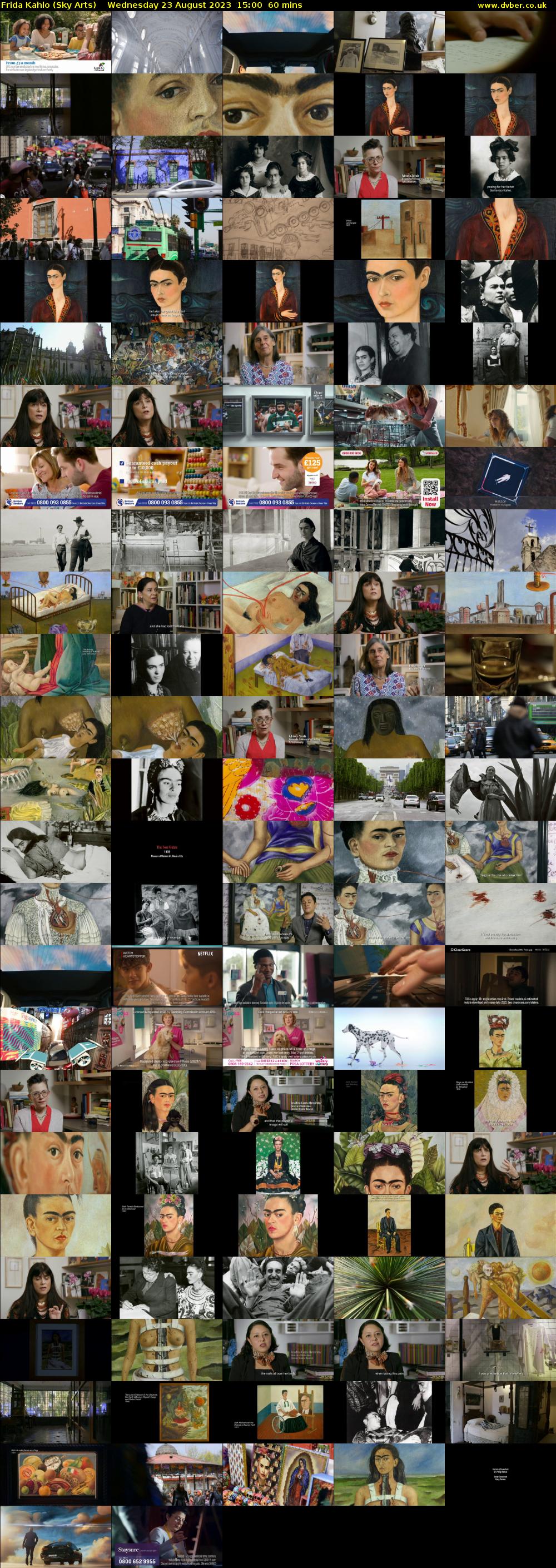 Frida Kahlo (Sky Arts) Wednesday 23 August 2023 15:00 - 16:00