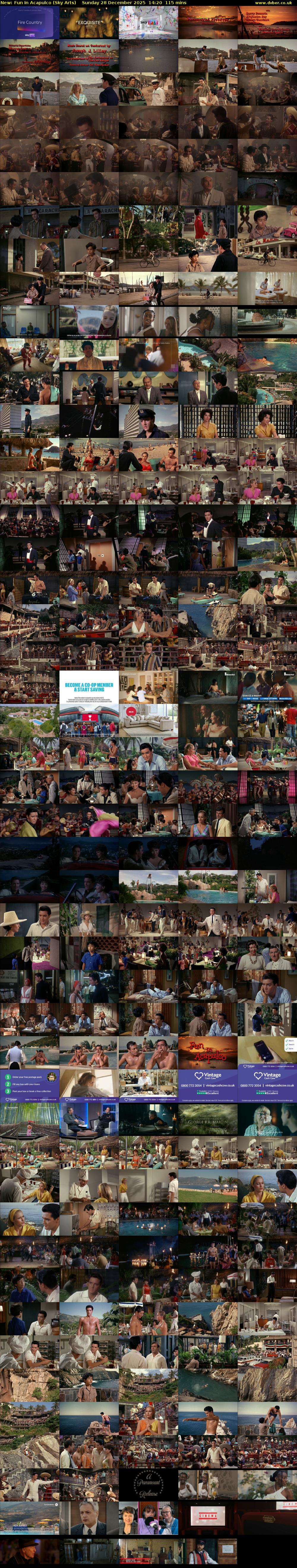 Fun In Acapulco (Sky Arts) Sunday 28 December 2025 14:20 - 16:15