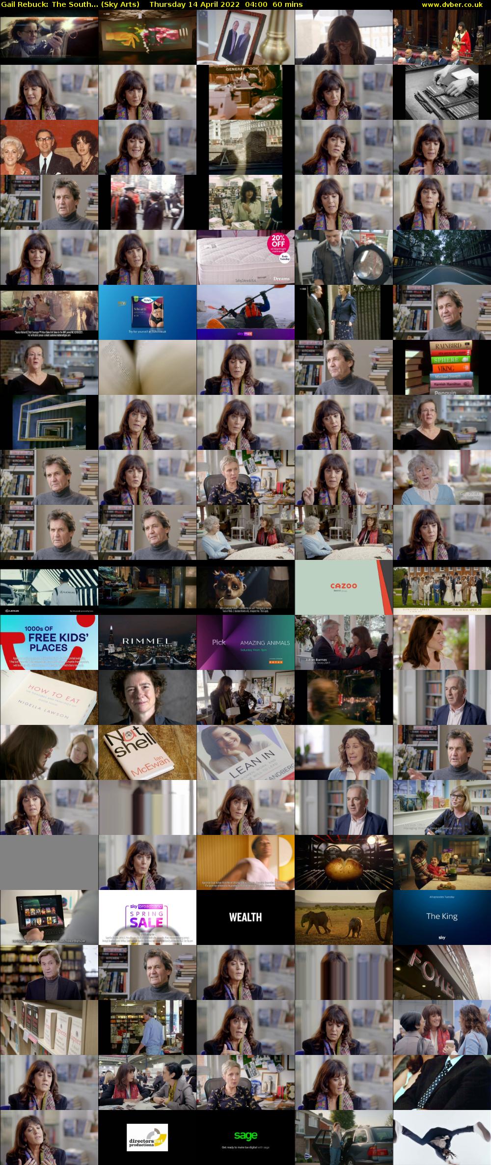 Gail Rebuck: The South... (Sky Arts) Thursday 14 April 2022 04:00 - 05:00