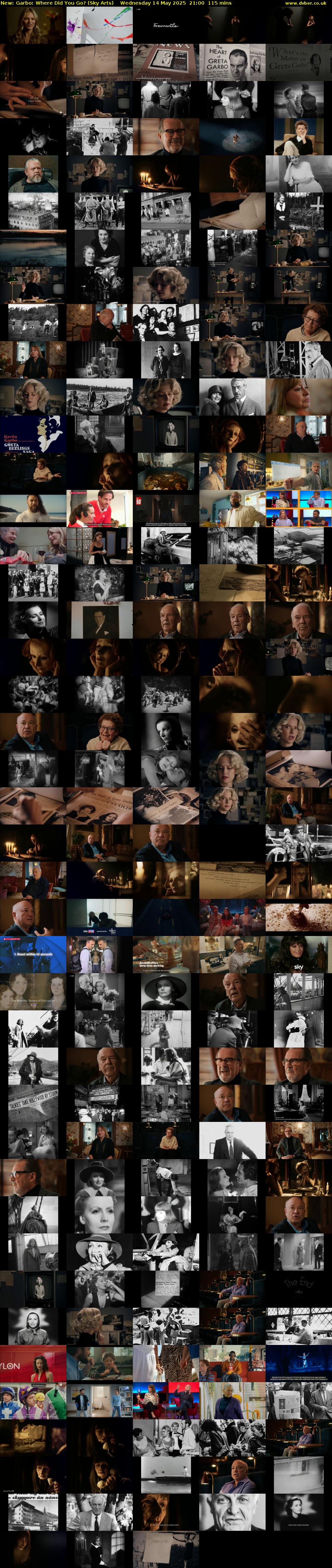 Garbo: Where Did You Go? (Sky Arts) Wednesday 14 May 2025 21:00 - 22:55