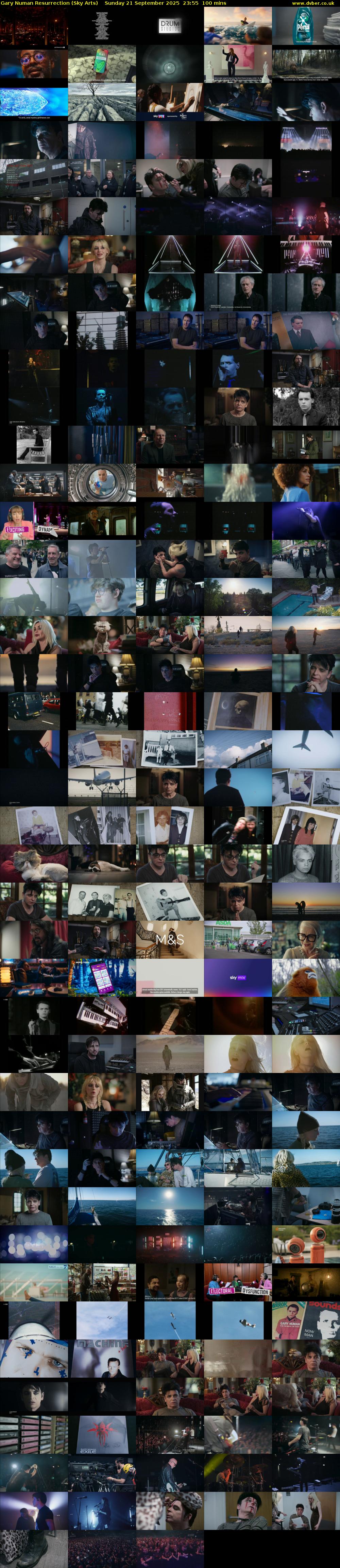 Gary Numan Resurrection (Sky Arts) Sunday 21 September 2025 23:55 - 01:35