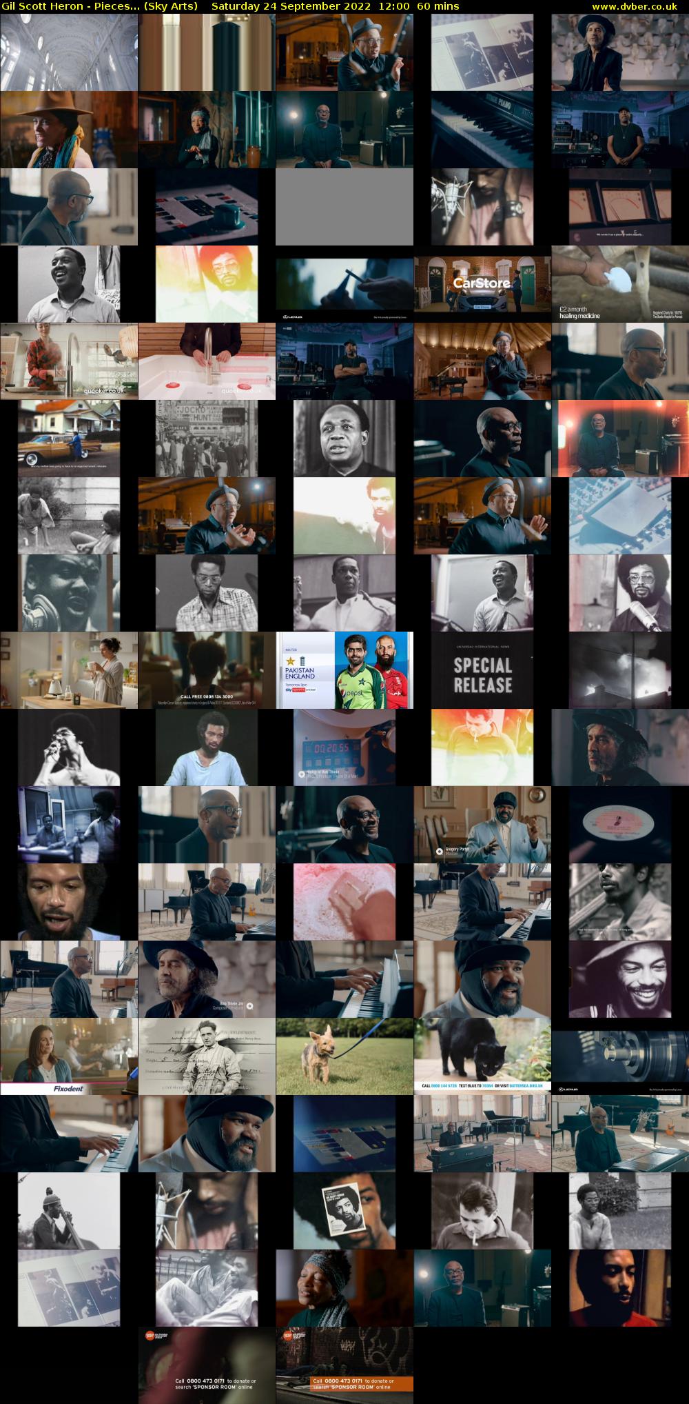 Gil Scott Heron - Pieces... (Sky Arts) Saturday 24 September 2022 12:00 - 13:00
