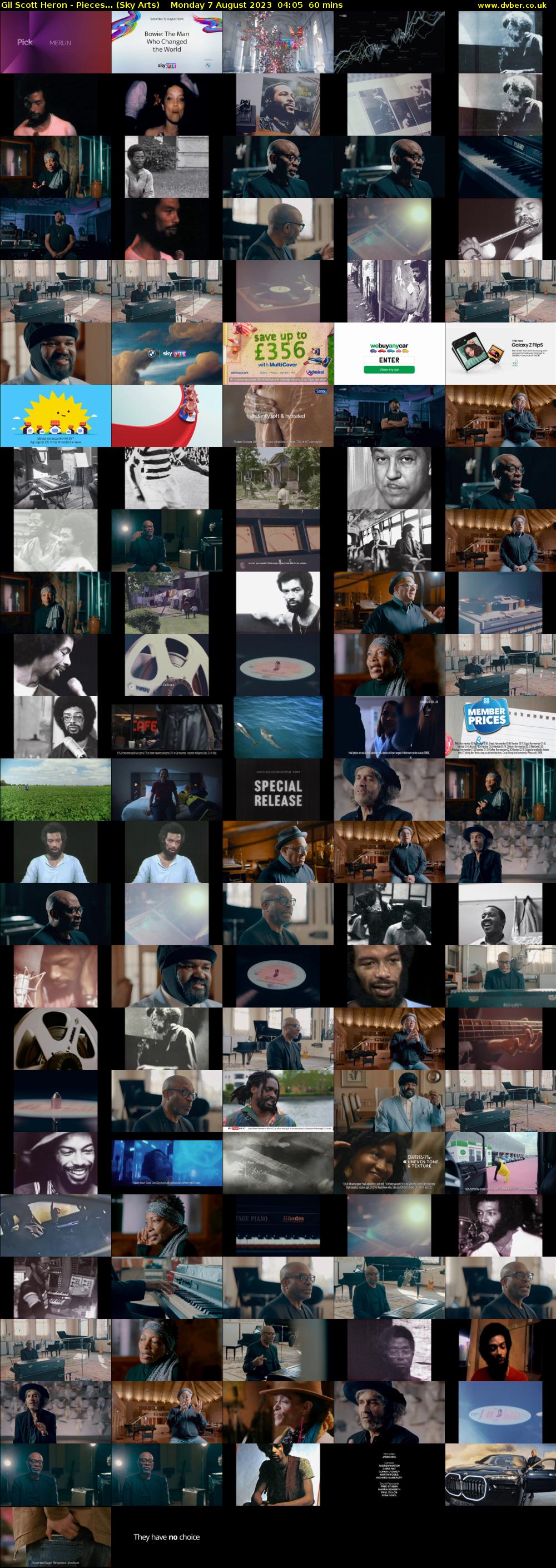 Gil Scott Heron - Pieces... (Sky Arts) Monday 7 August 2023 04:05 - 05:05