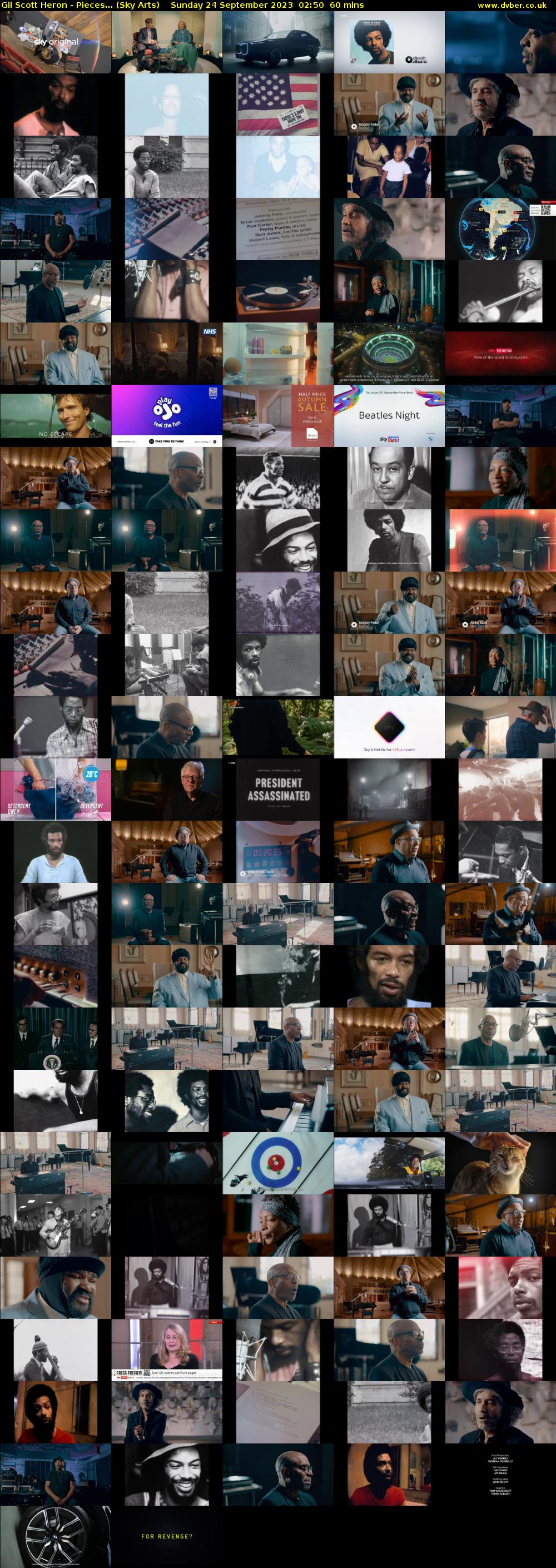 Gil Scott Heron - Pieces... (Sky Arts) Sunday 24 September 2023 02:50 - 03:50