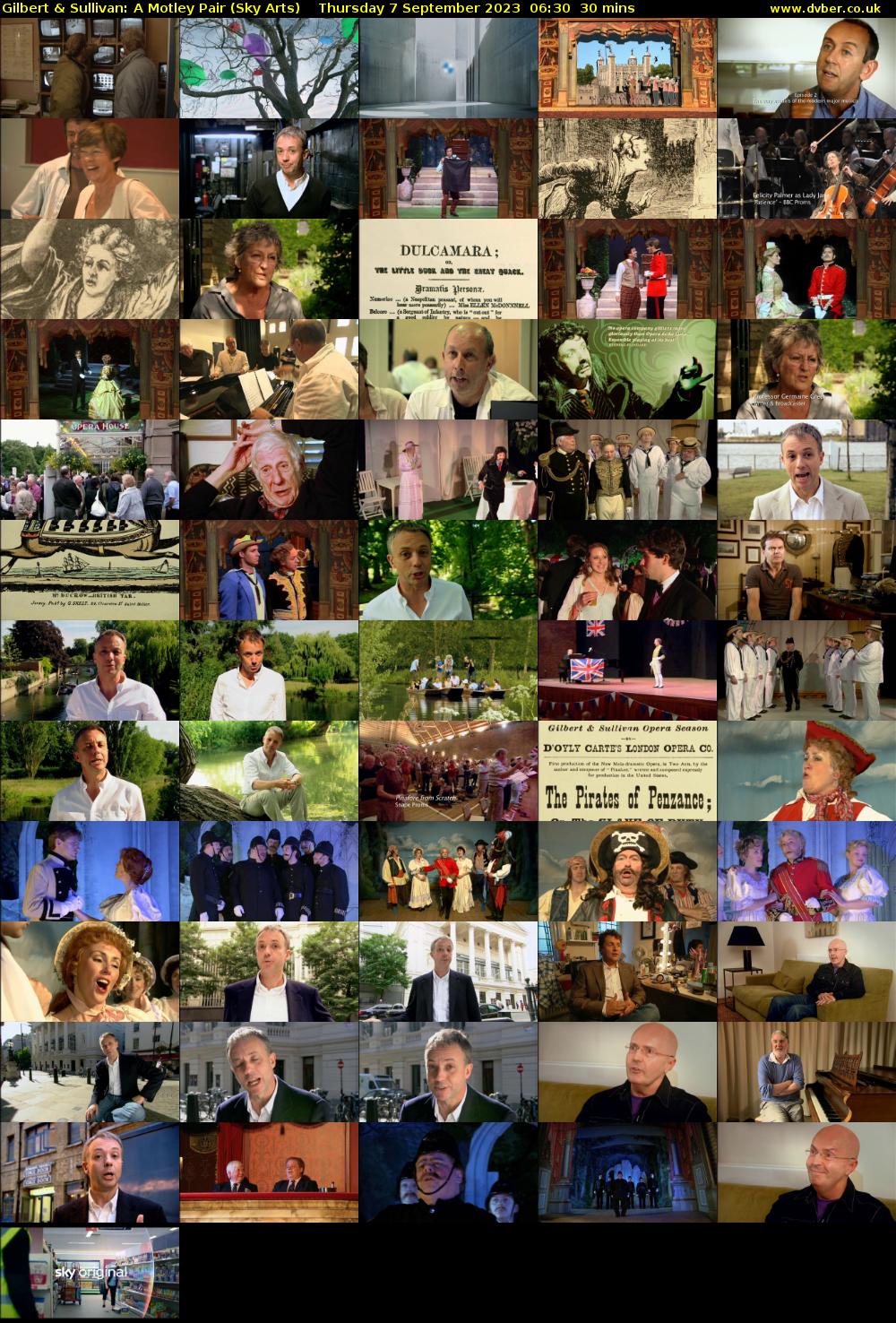 Gilbert & Sullivan: A Motley Pair (Sky Arts) Thursday 7 September 2023 06:30 - 07:00