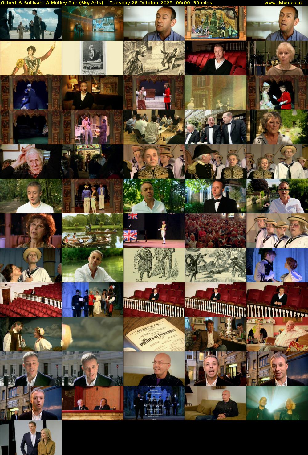 Gilbert & Sullivan: A Motley Pair (Sky Arts) Tuesday 28 October 2025 06:00 - 06:30