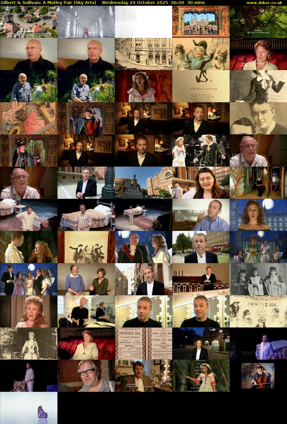 Gilbert & Sullivan: A Motley Pair (Sky Arts) Wednesday 29 October 2025 06:00 - 06:30