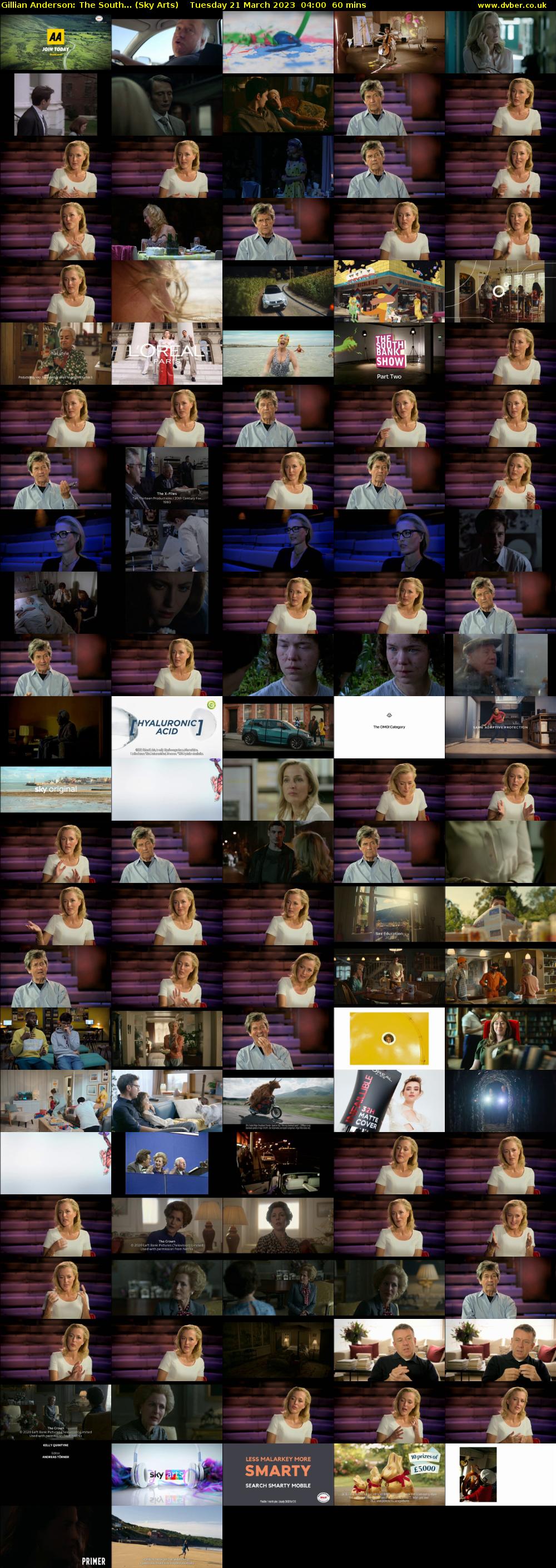 Gillian Anderson: The South... (Sky Arts) Tuesday 21 March 2023 04:00 - 05:00