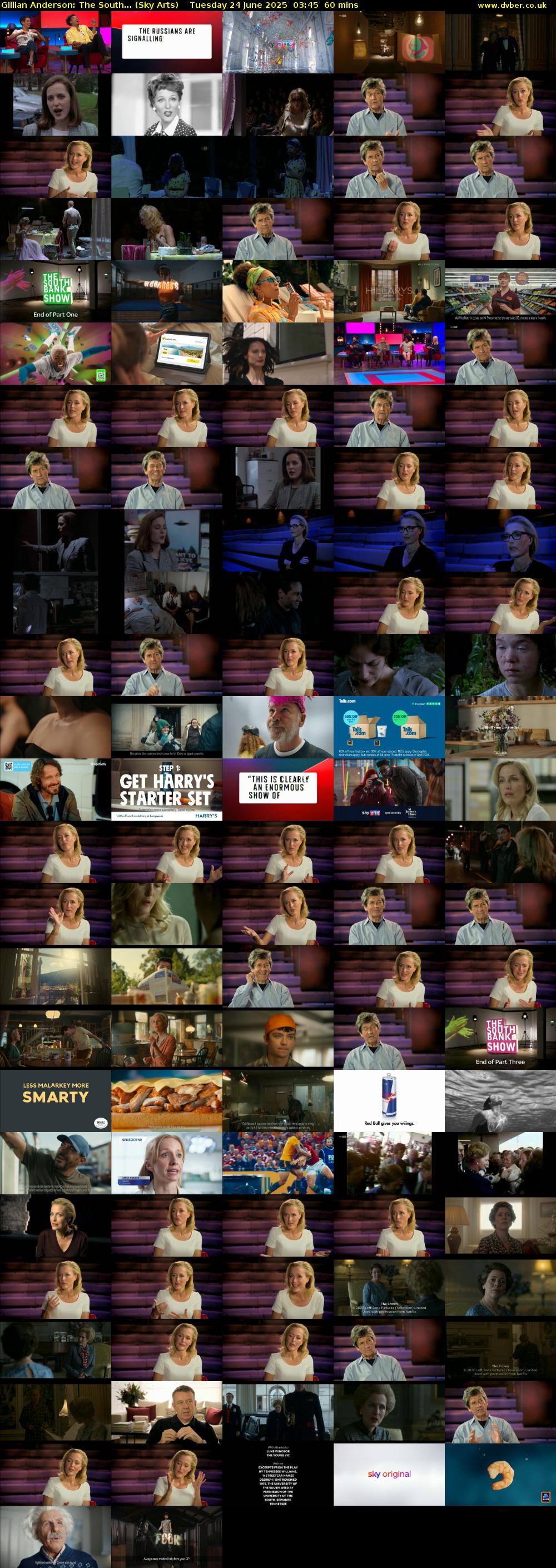 Gillian Anderson: The South... (Sky Arts) Tuesday 24 June 2025 03:45 - 04:45