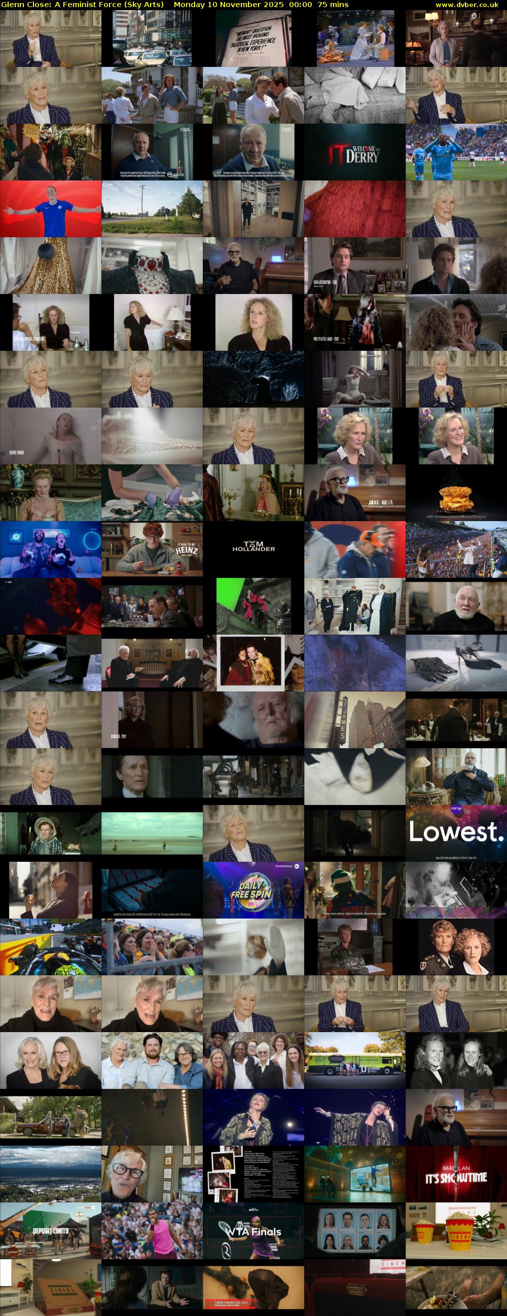 Glenn Close: A Feminist Force (Sky Arts) Monday 10 November 2025 00:00 - 01:15