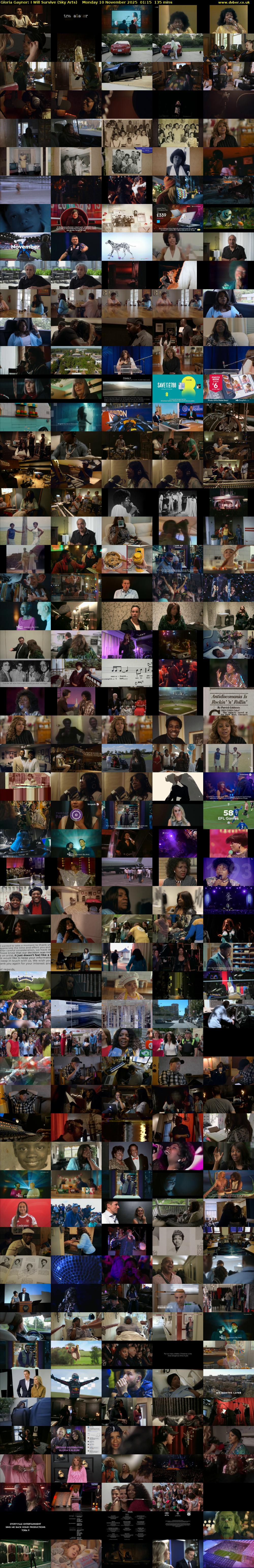 Gloria Gaynor: I Will Survive (Sky Arts) Monday 10 November 2025 01:15 - 03:30