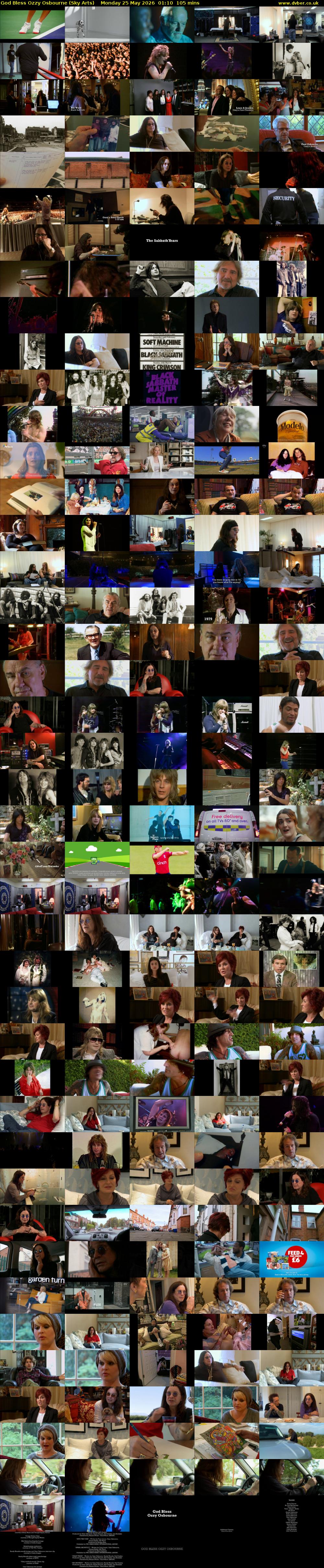 God Bless Ozzy Osbourne (Sky Arts) Monday 25 May 2026 01:10 - 02:55