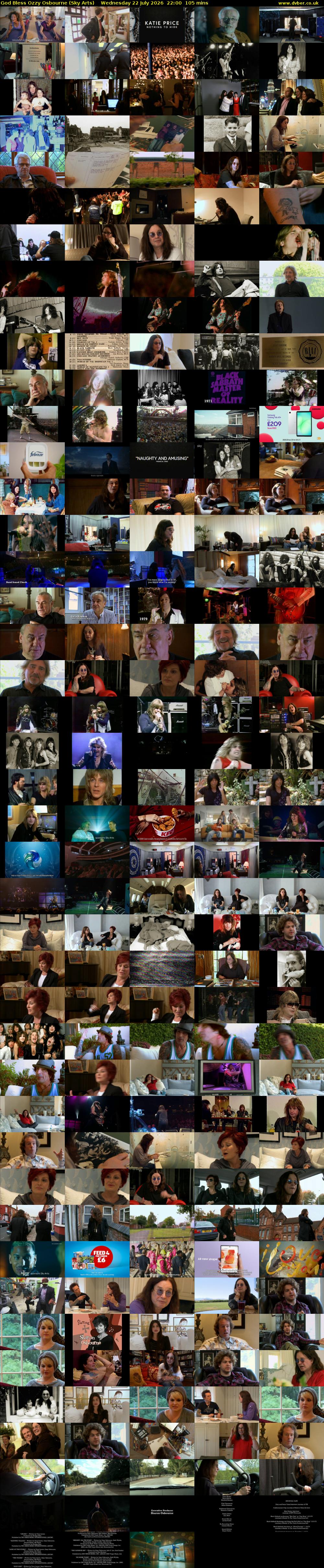 God Bless Ozzy Osbourne (Sky Arts) Wednesday 22 July 2026 22:00 - 23:45