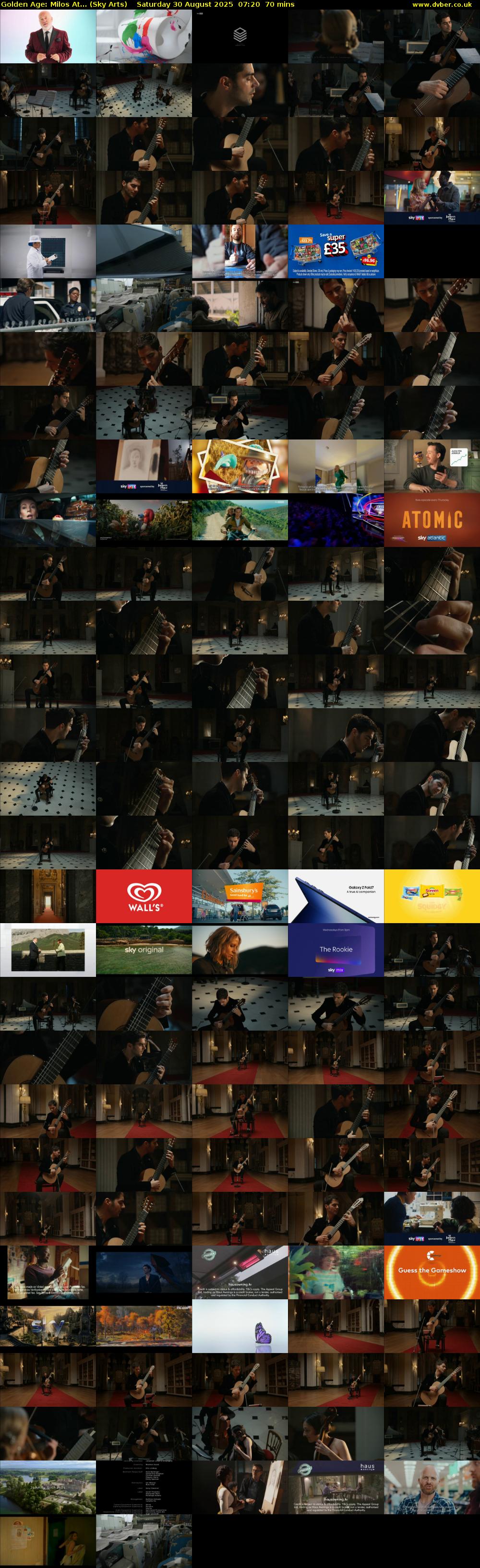 Golden Age: Milos At... (Sky Arts) Saturday 30 August 2025 07:20 - 08:30