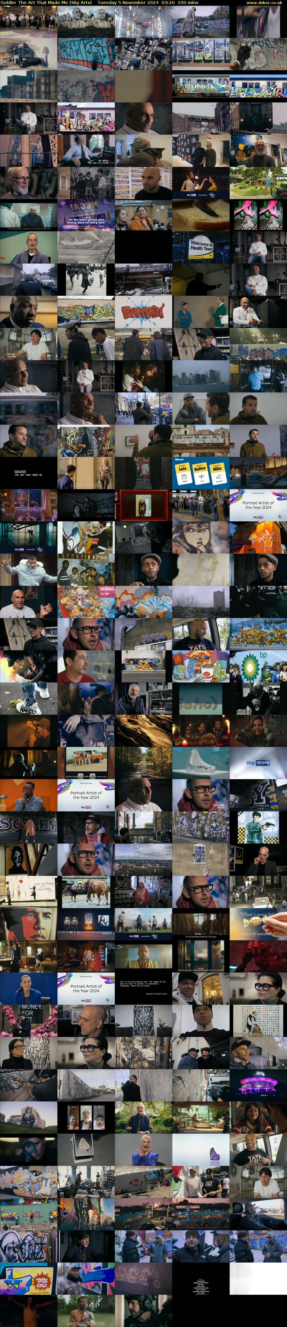 Goldie: The Art That Made Me (Sky Arts) Tuesday 5 November 2024 03:20 - 05:00
