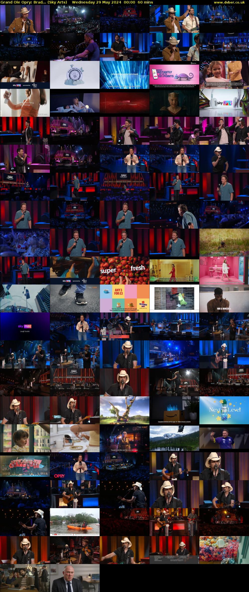 Grand Ole Opry: Brad... (Sky Arts) Wednesday 29 May 2024 00:00 - 01:00