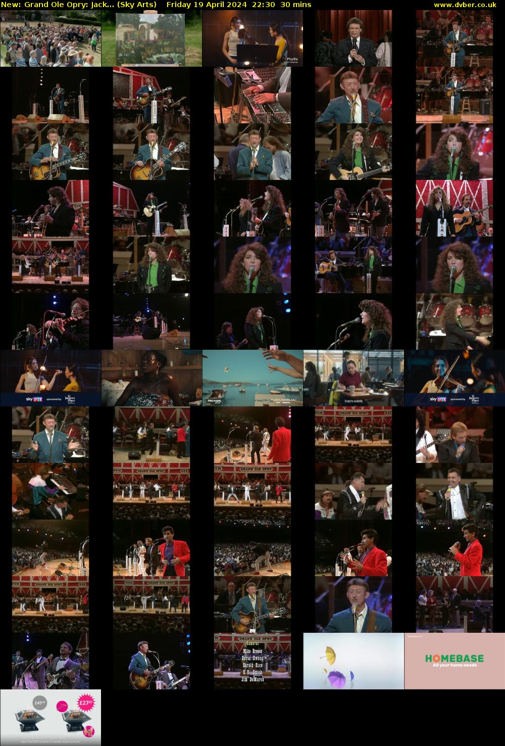 Grand Ole Opry: Jack... (Sky Arts) Friday 19 April 2024 22:30 - 23:00
